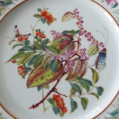 BEAUTIFUL HEREND ROTHCHILD HUNGARY FRUIT AND FLOWER PLATES