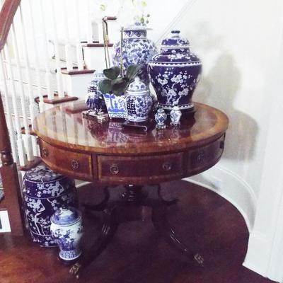 LLOYD BUXTON GORGEOUS GEORGIAN DESIGN MAHOGANY INLAY ROUND TRIPOD TABLE
