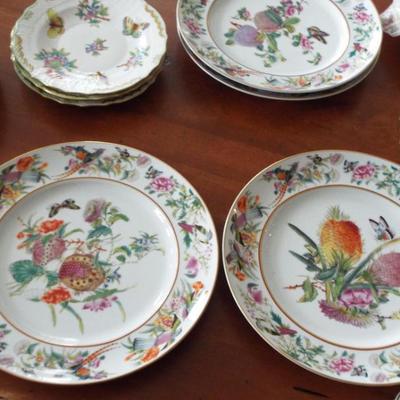BEAUTIFUL HEREND ROTHCHILD HUNGARY FRUIT AND FLOWER PLATES