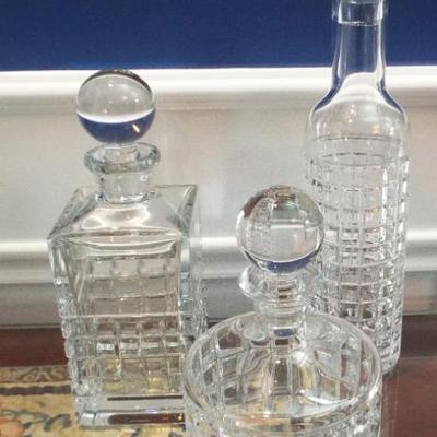 CONTEMPORARY CRYSTAL DECANTERS