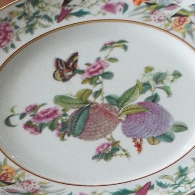 BEAUTIFUL HEREND ROTHCHILD HUNGARY FRUIT AND FLOWER PLATES