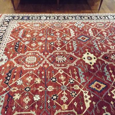 BEAUTIFUL IN EUC WOOL MIDDLE EASTERN PERSIAN RUG