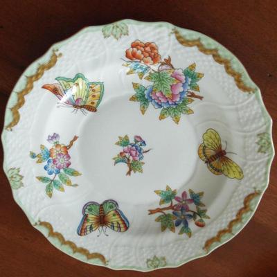 BEAUTIFUL HEREND ROTHCHILD HUNGARY FRUIT AND FLOWER PLATES