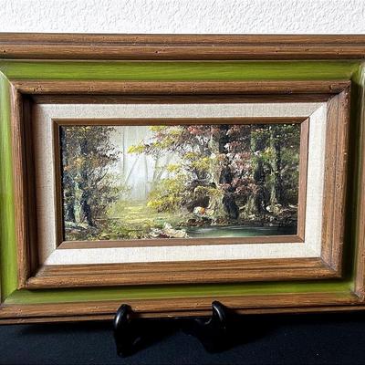 BH419 19x14 Antique Oil Painting & Signed By Artist!!