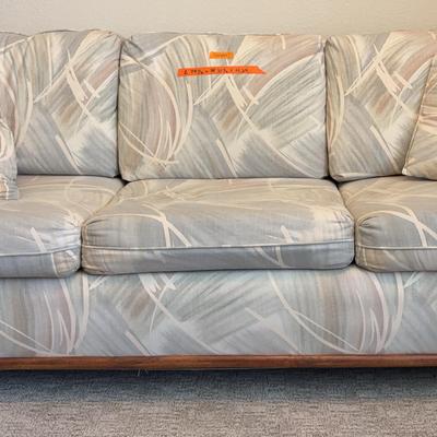 BH302 Wicker Framed Pullout Couch 