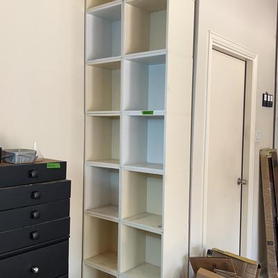 BH664 White Wood Storage Cubes(Stackable) 15x12