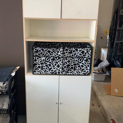BH611 White Storage Cabinet For Garage/Laundry Room