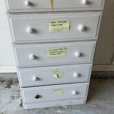 BH603 White Wood Cabinet Storage Bins #1