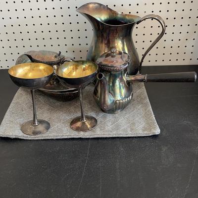 BH669 Silver Plated Teapot Set 