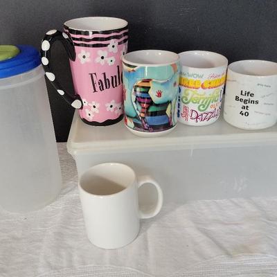 Tupperware, Mugs, Pitcher