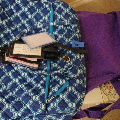 Assorted Bags And Luggage Stand