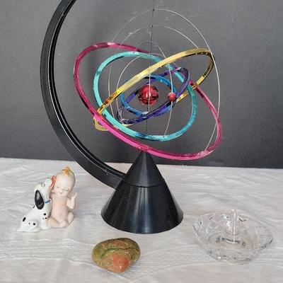 Kewpie Bisque Baby, Unakite Heart, Etc