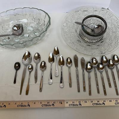 Vintage Glassware and Misc Utensils