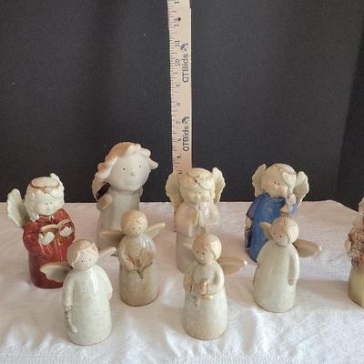 Earthenware Christmas Angels