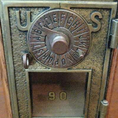 Vintage Post Office Box Door Bank 1