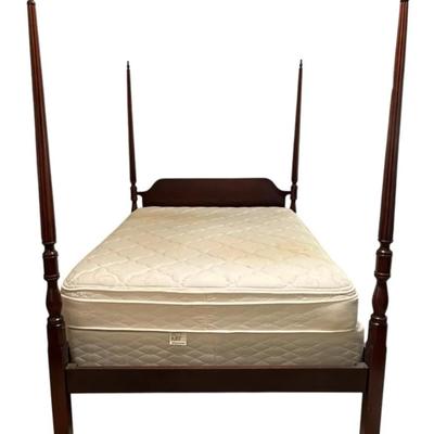 Queen Size Four Poster Cherry Bed From The Bombay Company (Mattress And Box Springs Not Included)