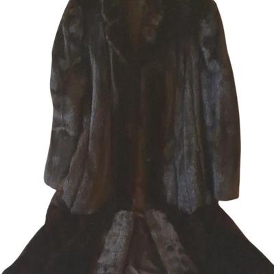 Mink Coat - Dark Brown, Small/medium