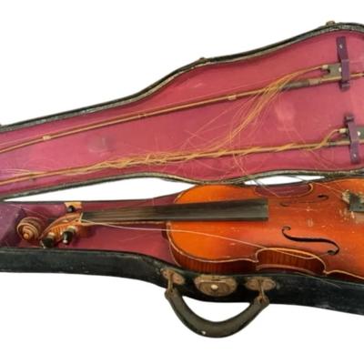Antique Violin In Case