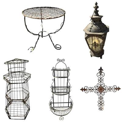 Wrought Iron outdoor decor