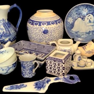 Collection Of Blue & White Decor
