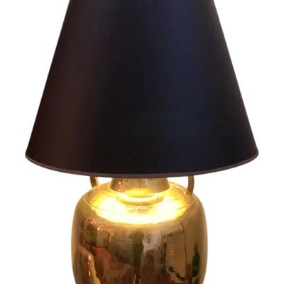 Mid-Century Large Brass  Table Lamp