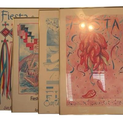 Fiesta San Antonio Texas Framed prints