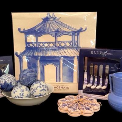 Kitchen Blue Pastry Forks, Cheese Knife & Spreaders, Trivets & More