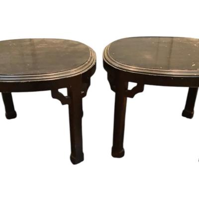 Black Wooden Side Tables