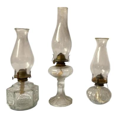 3 Hurricane Lamps