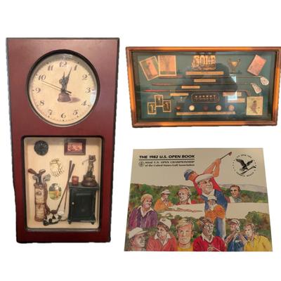 Golf Shadow Boxes & Book