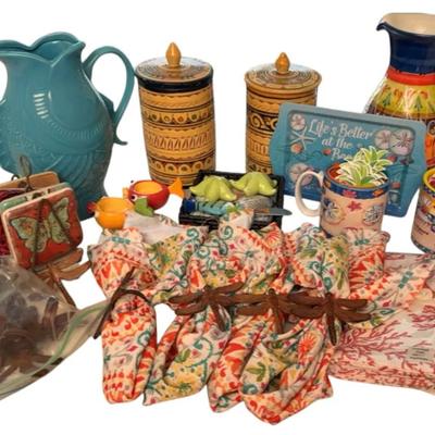 Fun & colorful beachy kitchen goodies