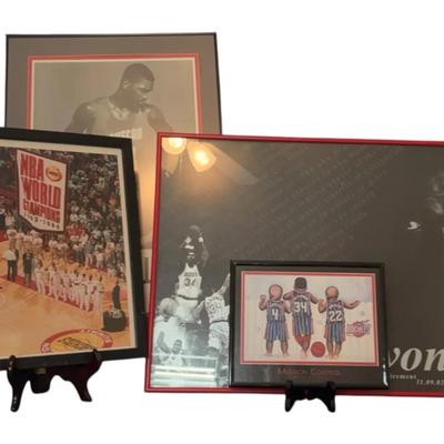 Houston Rockets- Hakeem Olajuwon Framed Pictures
