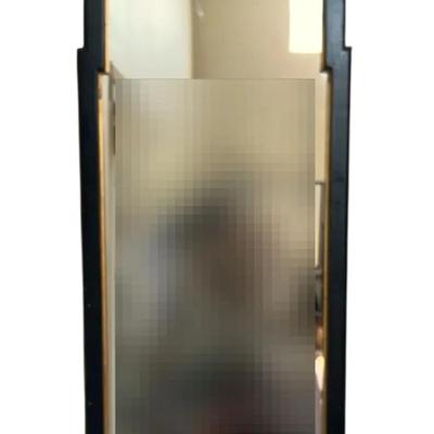 Antique French Distressed Black/Gold Louis Philippe Mirror