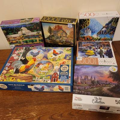 Jigsaw Puzzle Lot Mixed Brands and Styles 