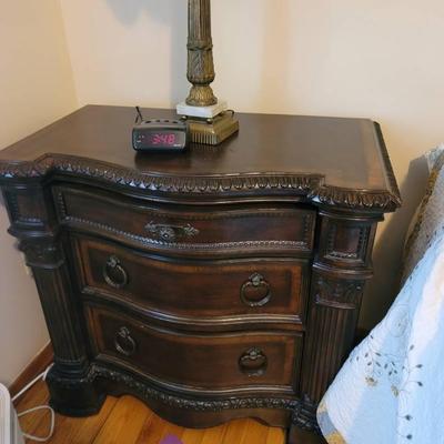 Art Furniture Old World Style Night Stand With Drawers