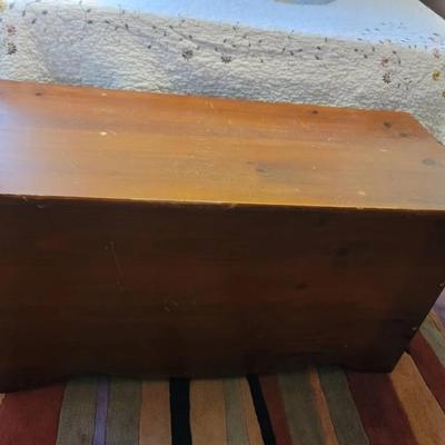 Wooden Storage Trunk - Great for Blankets or Clothing