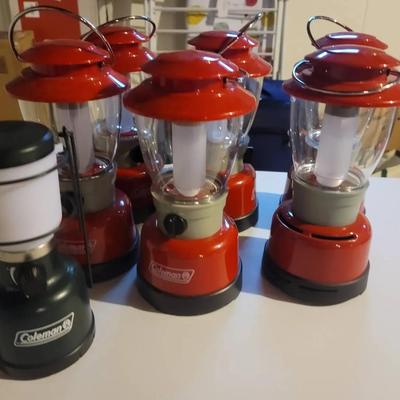 7pc Coleman Camping Lanterns - Battery Powered