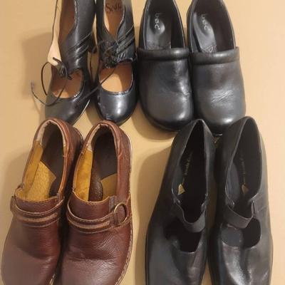 Sz9.5-10 Women's Shoes B.O.C Sofft & Easy Spirit 4 Pairs