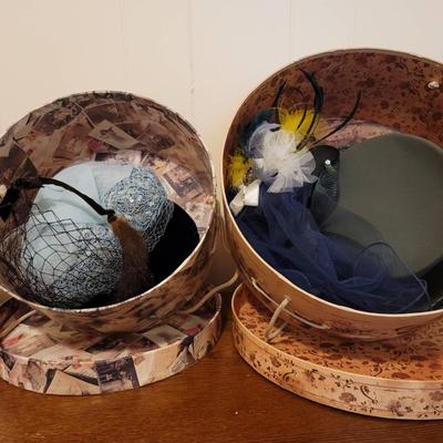 Hatbox Lot with Vintage and Retro Hats #2