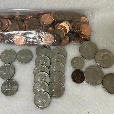 Half Dollars, Bicentennial Quarters, and Pennies