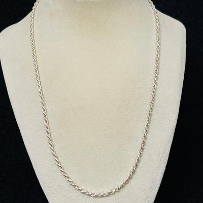 Italian Sterling Silver Rope Chain