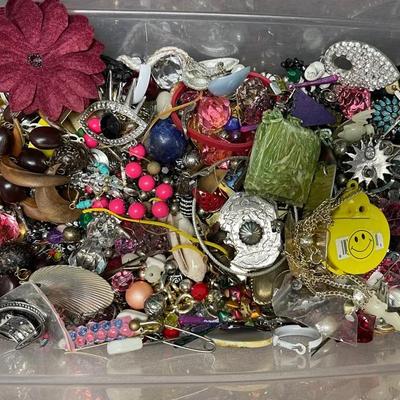 Large Assortment of Broken Jewelry 