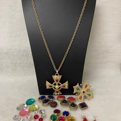 Crosses and Faux Gemstones