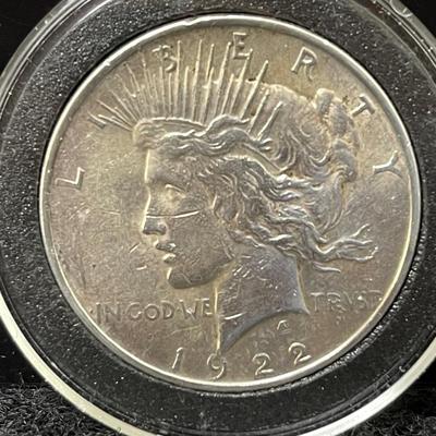 1922 Peace Silver Dollar Encased 