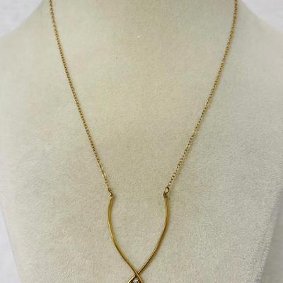 1/20 14KT GF Diamond Necklace