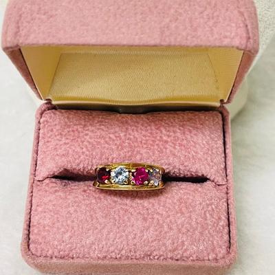 10K Gold Multi-Stone Ring