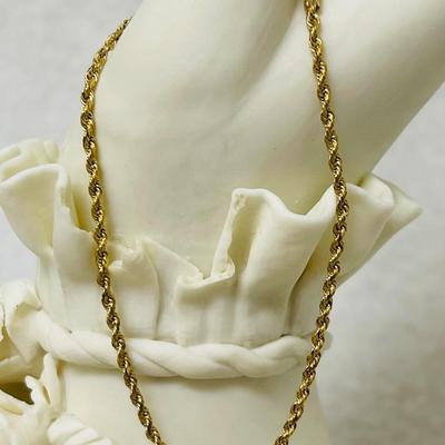 10K Gold “HMS” Rope Bracelet 