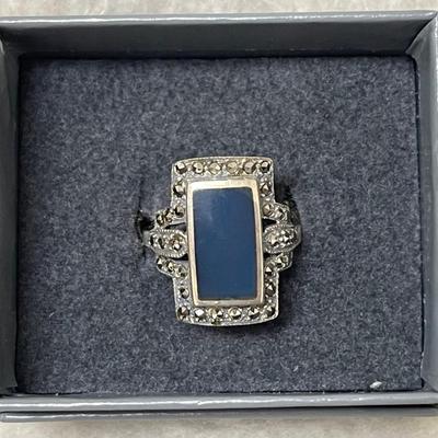 Sterling Silver Art Deco Ring