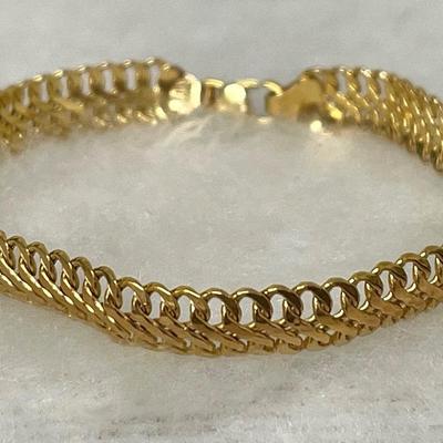 14K Italian Gold Mesh Bracelet