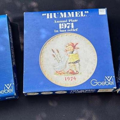 Goebel Hummel Annual Collector Plates – 1973, 1974 & 1975